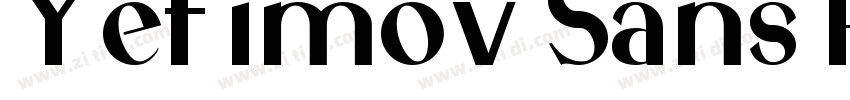 Yefimov Sans Regular字体转换
